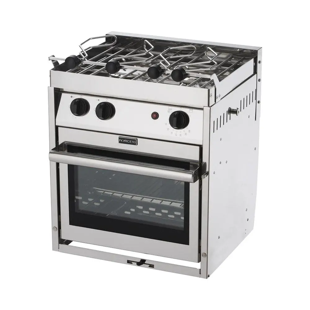 Force 10 Gimbaled Ranges 2-Burner Marine Stove With Oven & Broiler - American Standard 1