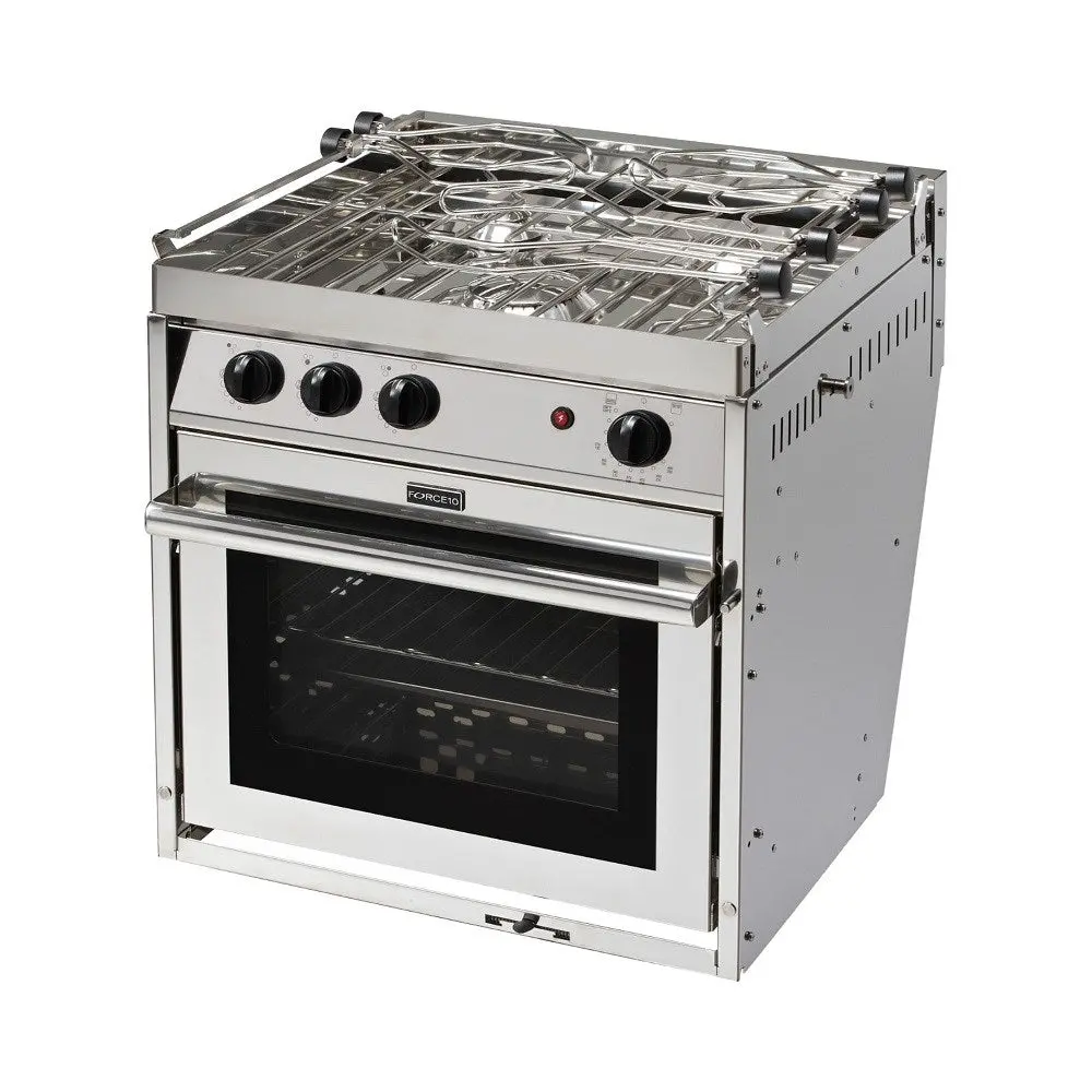 Force 10 Gimbaled Ranges 3-Burner Marine Stove With Oven & Broiler - American Standard 1