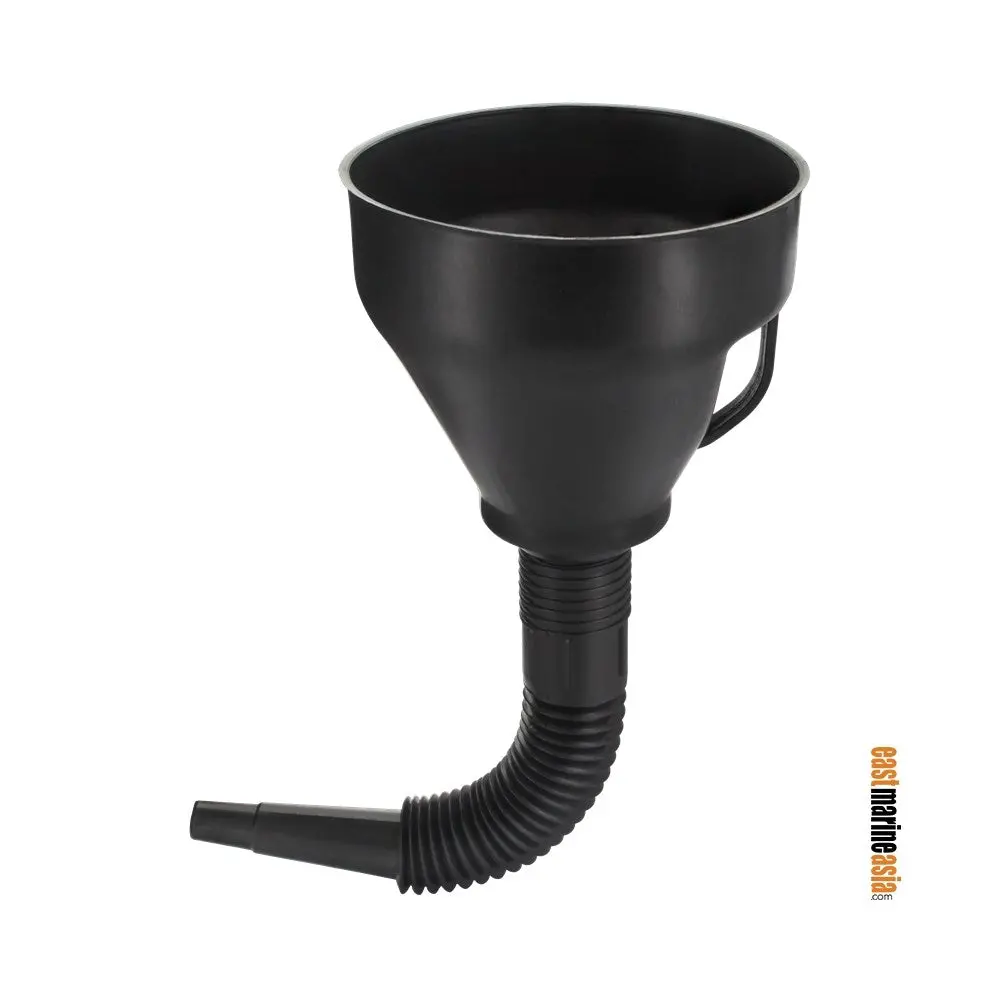 Ema Long Flexible Funnel With Handle & Stainless Steel Strainer 1