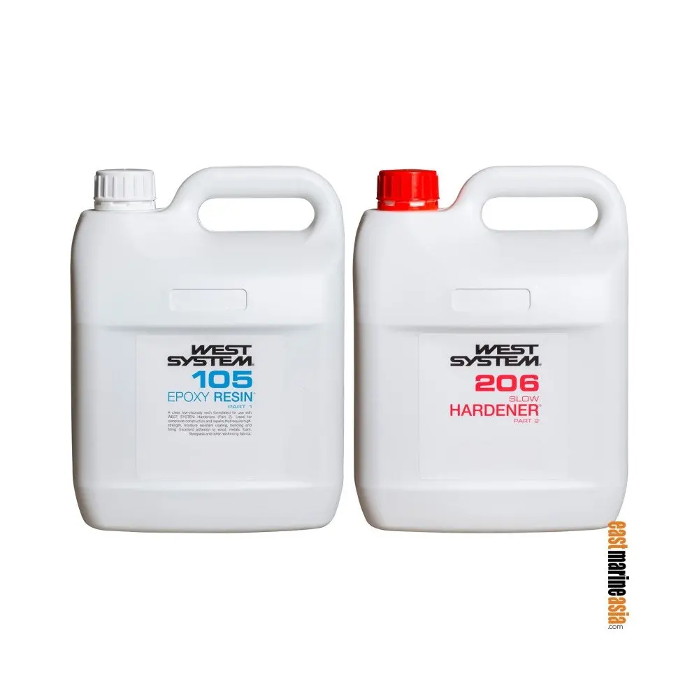 West System R105 Epoxy Resin With H206 Slow Hardener Kit 1