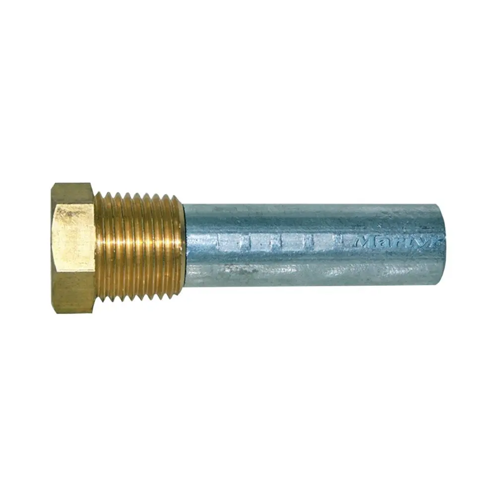 Martyr Engine Cooling System Pencil Anode C/W Brass Plug - Zinc 1