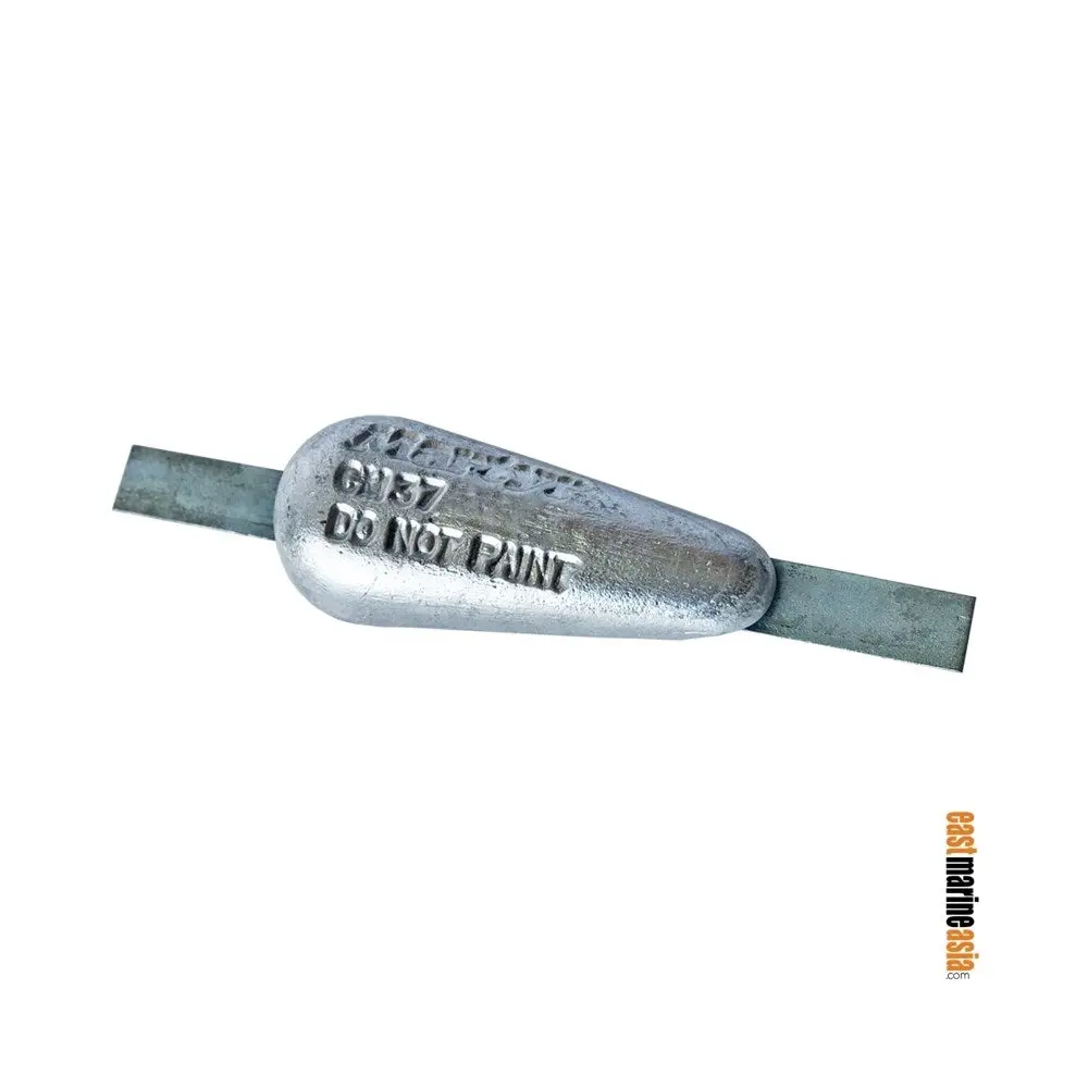 Martyr Cm37gz Weld-On Hull Anode - Zinc 1