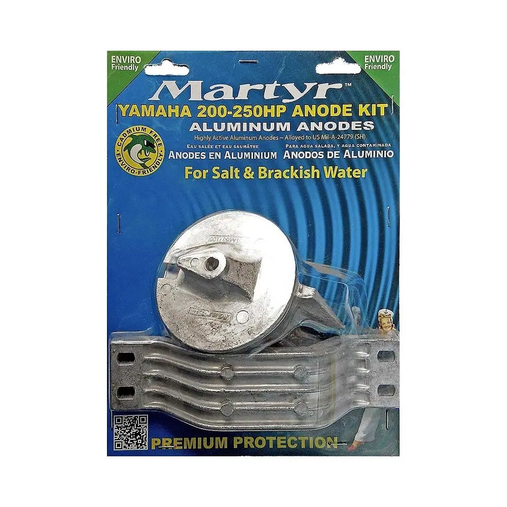 Martyr Cmy200250kita Yamaha 150-200 Hp Anode Kit - Aluminium 1