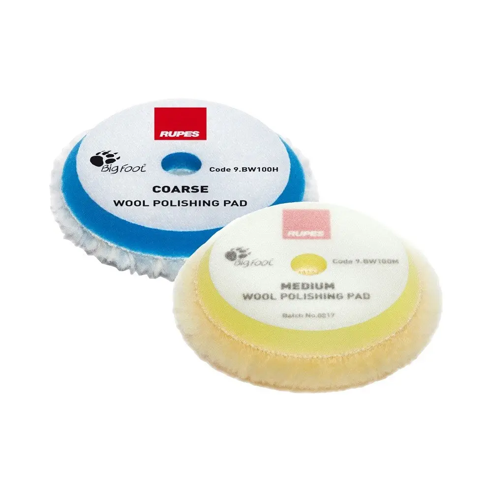 Rupes Bigfoot 80 - 90 Mm Wool Polishing Pads For Random Orbital, Gear Driven And Triple Action Polishers 1