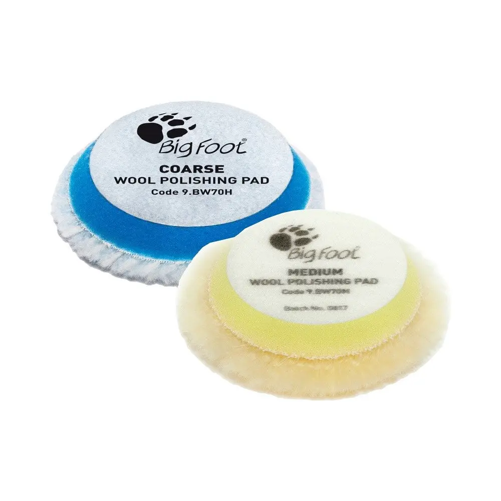 Rupes Bigfoot 50 - 65 Mm Wool Polishing Pads For Random Orbital, Gear Driven And Triple Action Polishers 1