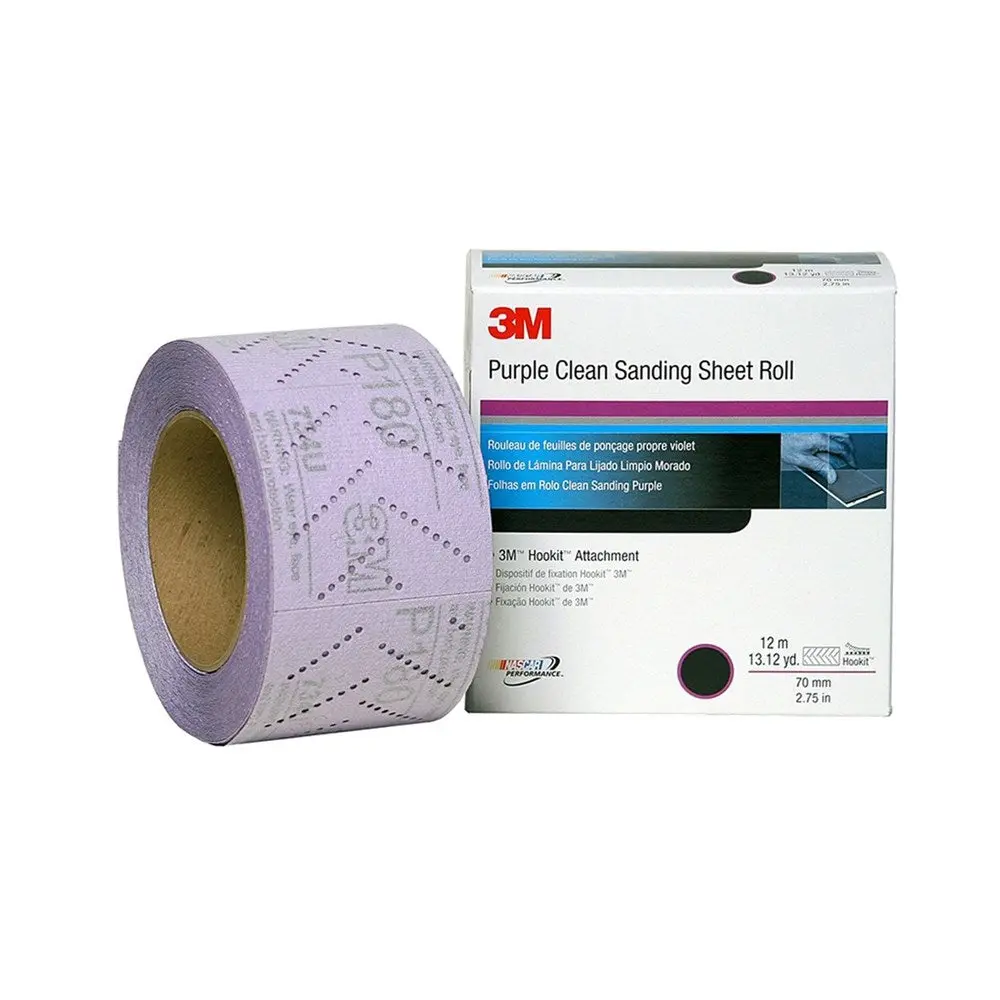 3M Hookit Purple Clean Sanding Sheet Roll 1