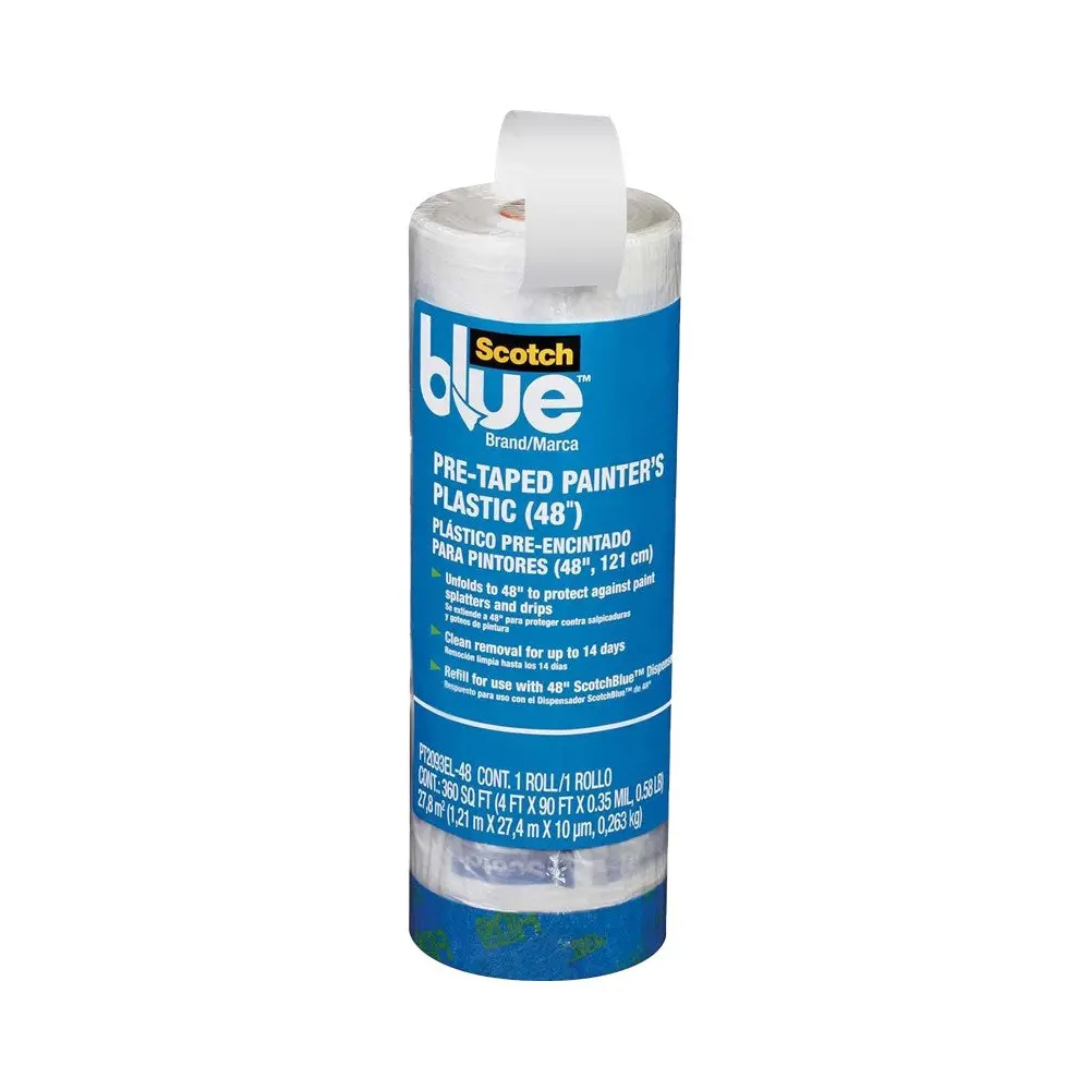 3M Scotchblue Pre-Taped Painter's Plastic Refill 1