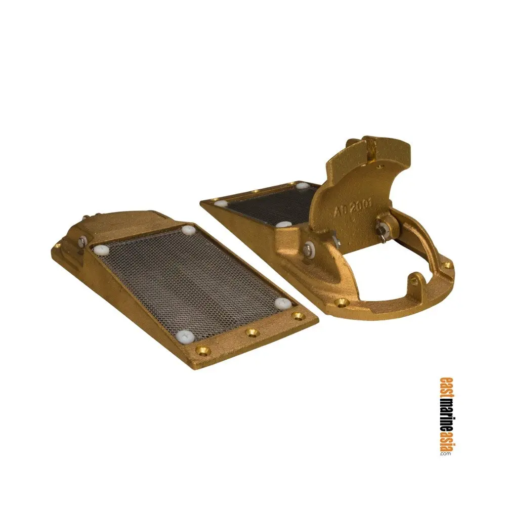Groco Aphs Series Bronze Perforated Hull Scoop Strainer With Access Door 1