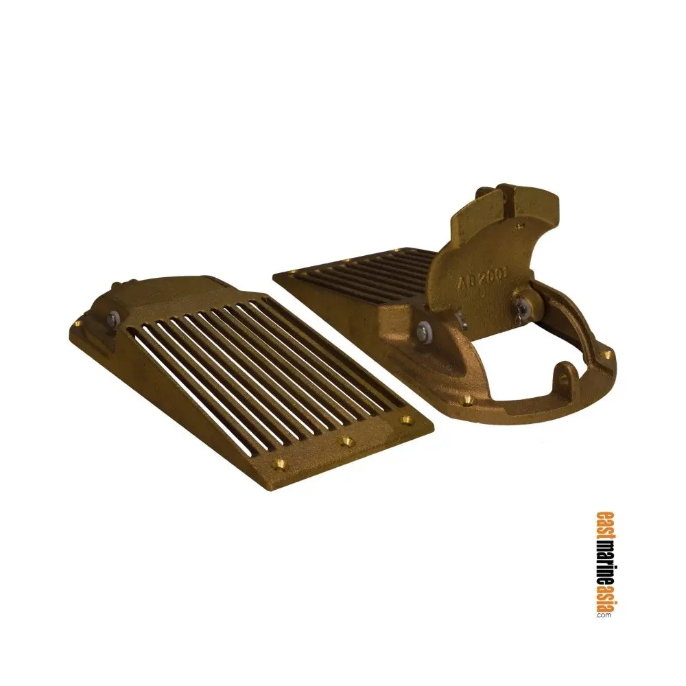 Groco Asc Series Bronze Slotted Hull Scoop Strainer With Access Door 1