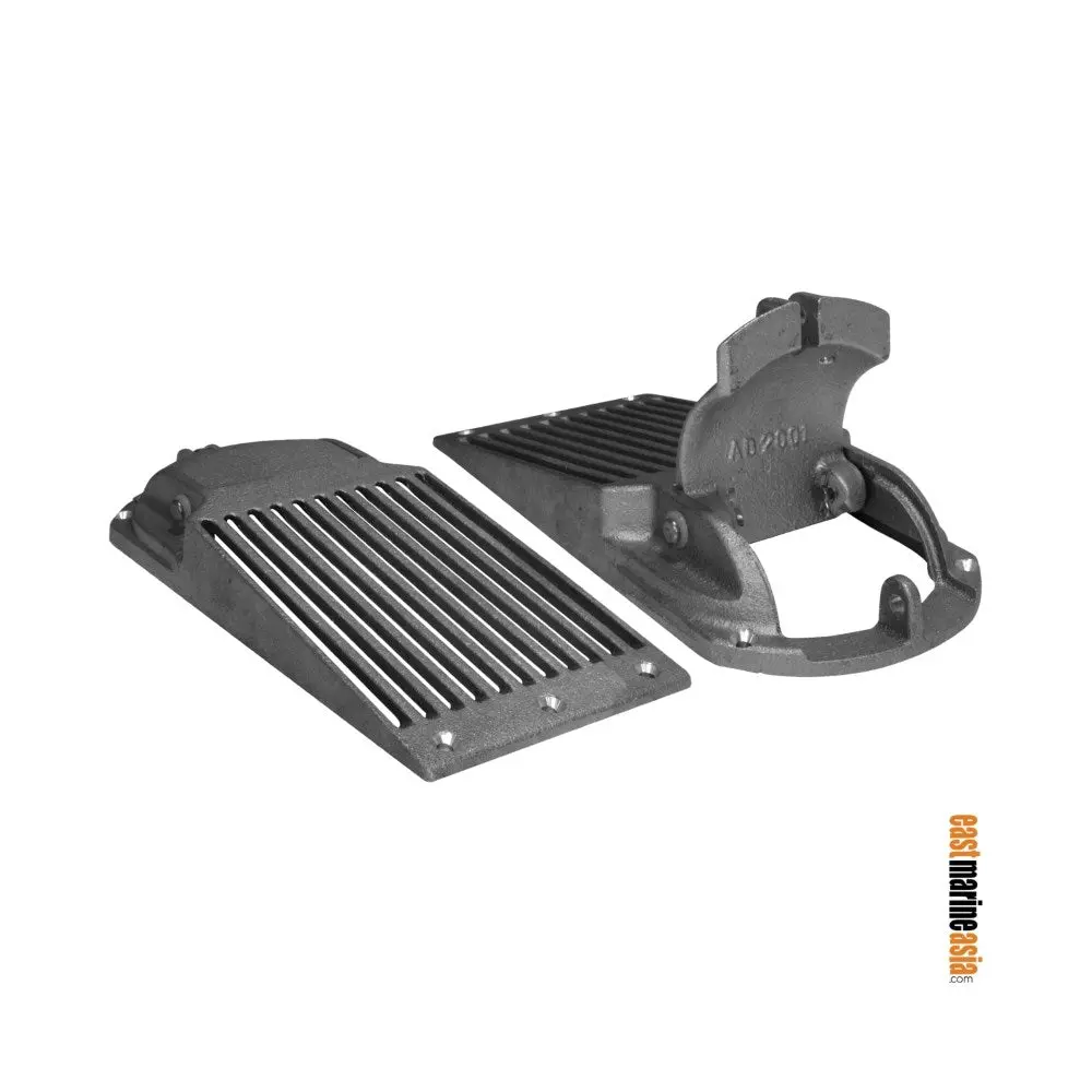 Groco Asc Series Aluminium Slotted Hull Scoop Strainer With Access Door 1