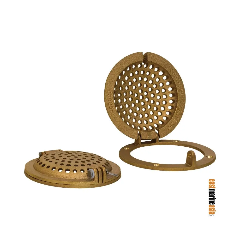 Groco Rsc Series Bronze Round Hull Strainer With Access Door 1