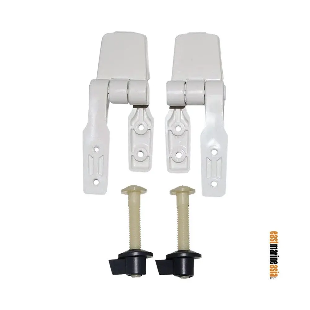 Jabsco 29098-1000 Hinge Set For Toilet Seat & Lid - Compact 1