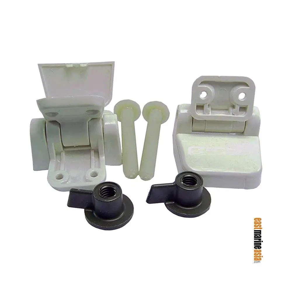 Jabsco 29098-2000 Hinge Set For Toilet Seat & Lid - Regular 1