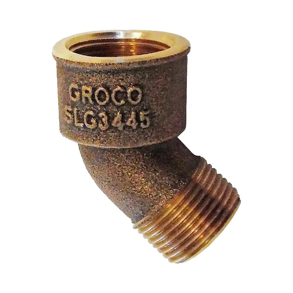 Groco Slg-45 Series Bronze 45° Street Elbow Fittings - Bspp 1
