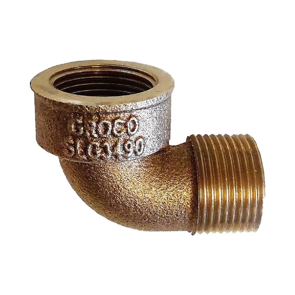 Groco Slg-90 Series Bronze 90° Street Elbow Fittings - Bspp 1