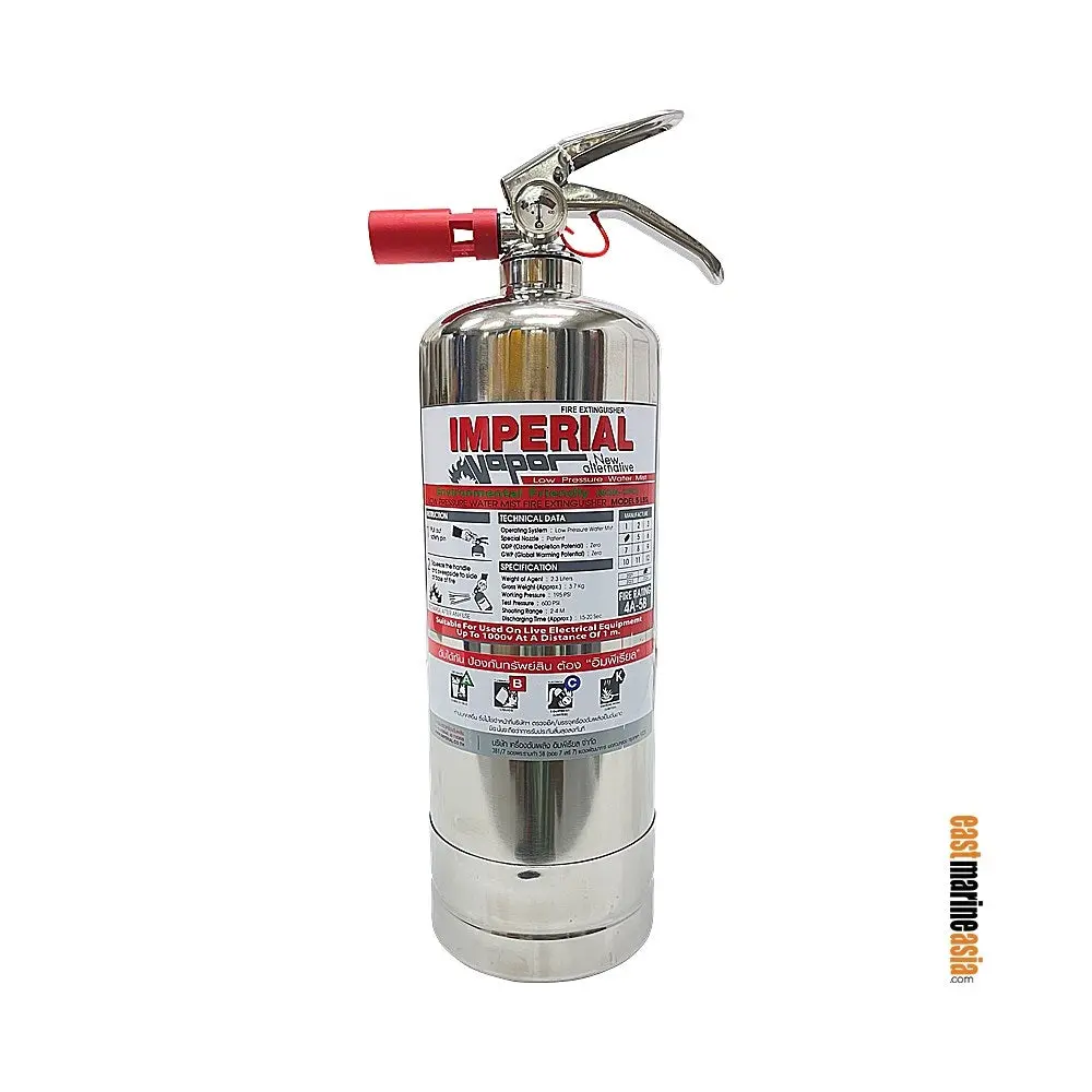 Imperial Stainless Steel Low Pressure Water Mist Fire Extinguisher 1
