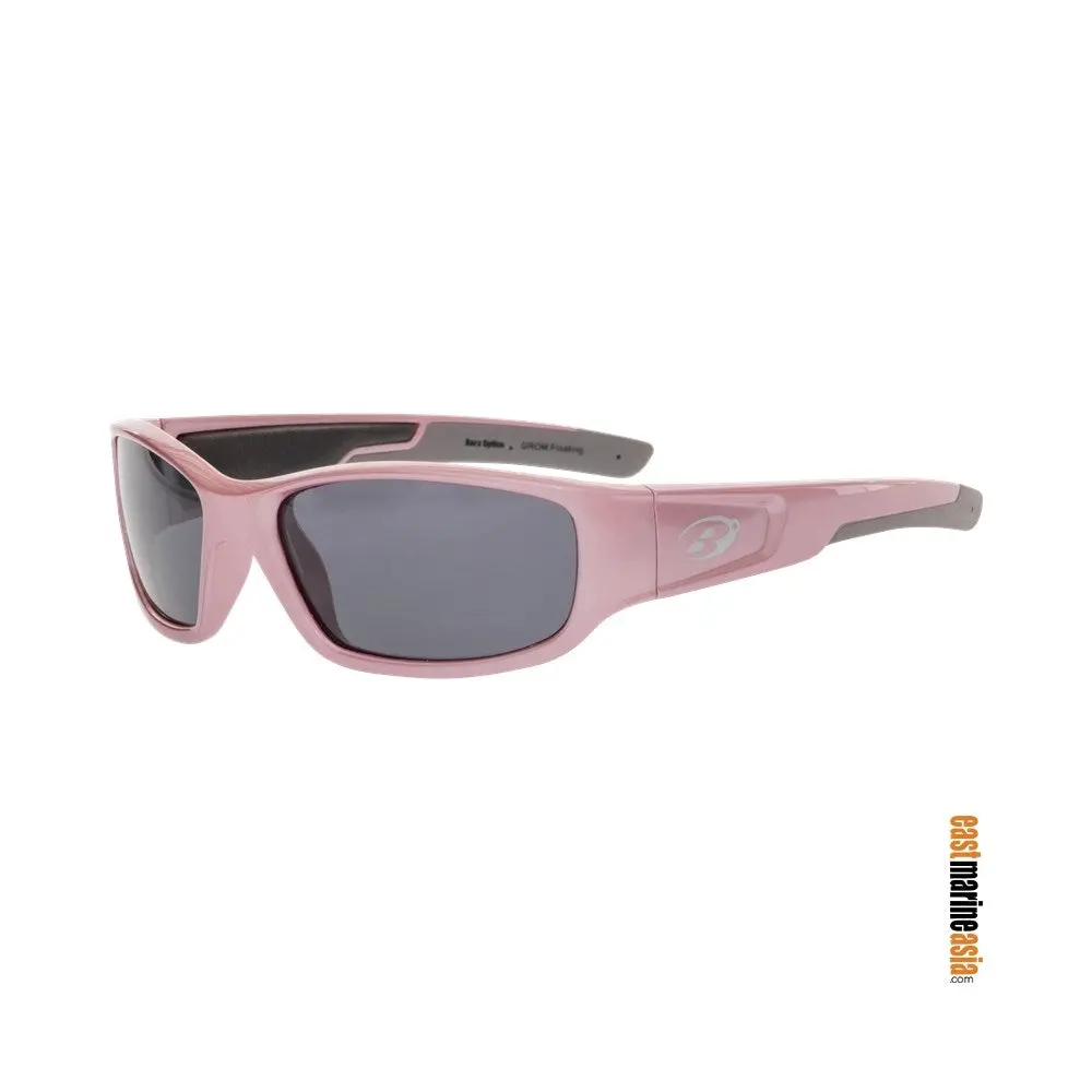 Barz Optics The Grom Floating Polarised Kids Sunglasses - Pink With Neoprene Case & Retainer 1